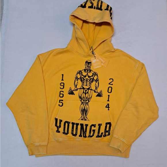 YoungLA x Gold's Gym - 5152 - Golds Gym New Age Pullover  Hoodie - SIZE SMALL - Picture 3 of 11